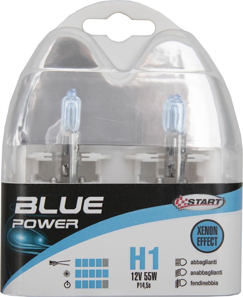 Start H1 Blue Power Coppia Di Lampadine Xenon Per Luci Auto 12V 55W P14,5S - 4