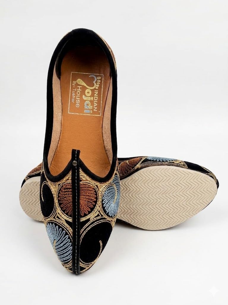 Men's Rajasthani Mojari Jutti – Classic Leather Shoes for Weddings-image-18