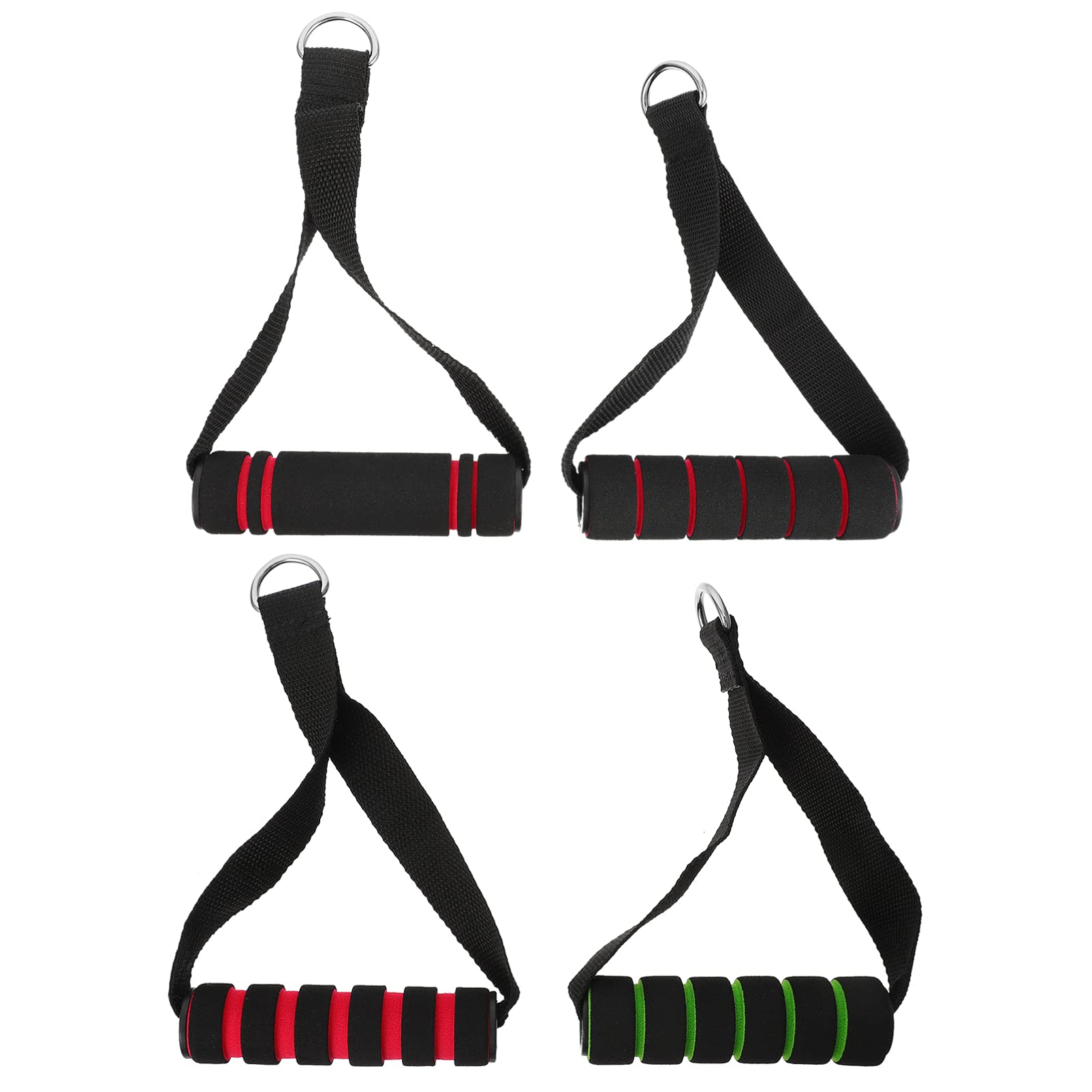BESPORTBLE 4pcs Foam Handle Home Resistance Band Heavy Duty Fitness Handle Fitness Grip DIY Fitness Equipment Accessories Workout Strap Cable Machine Attachment Exercise Handle Grip