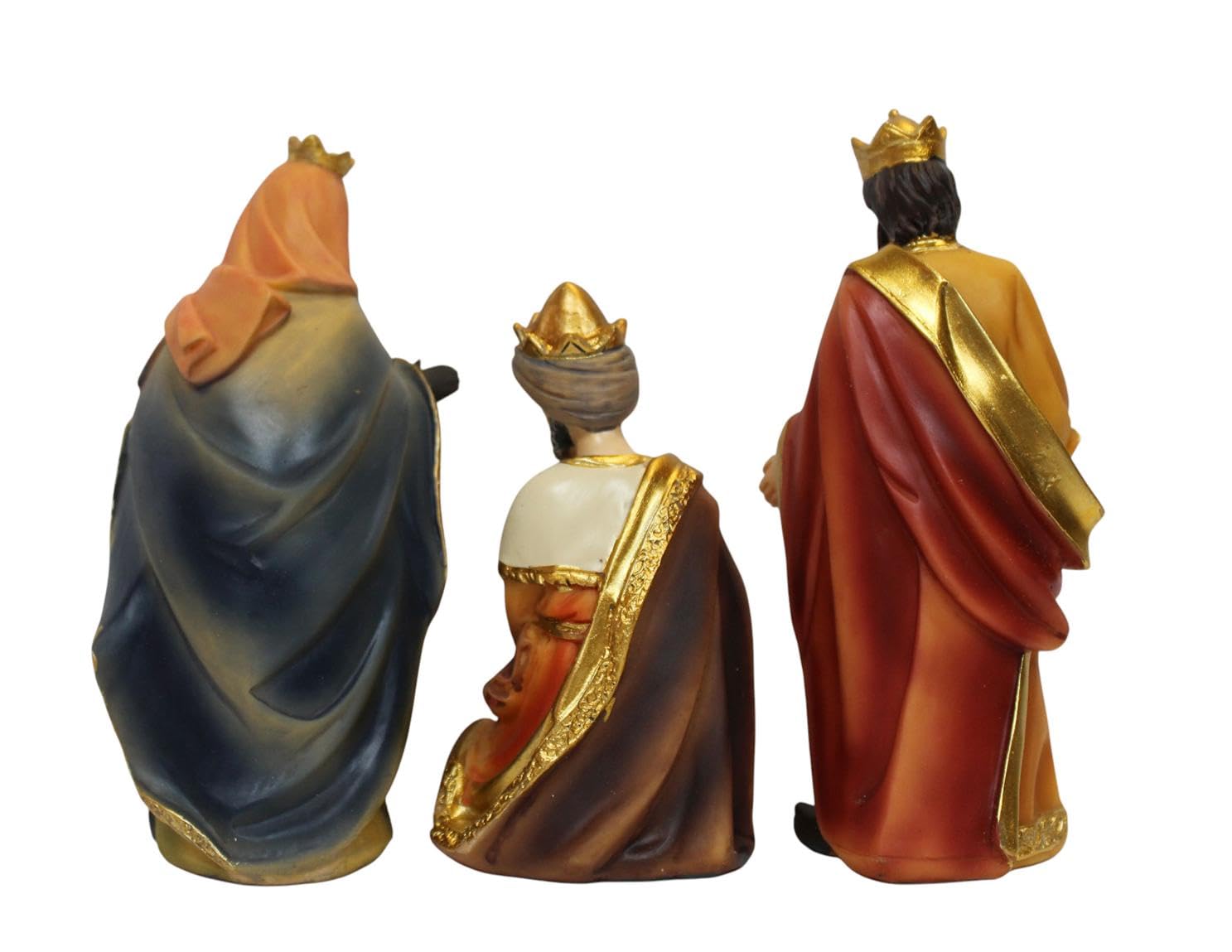 ZICOM Krippenfiguren Miniaturfiguren Heilige DREI Könige Höhe 14cm (Caspar, Melchior und Balthasar) handbemalt Polyresin, Modellbau Puppenhaus