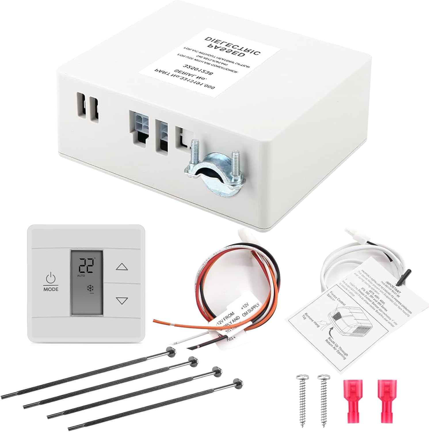 Capacitive Touch Thermostat RV Wall Thermostat With Relay Box - Replacement For Dometic 3316230.700/3316230.000 - Heating/Cooling Control For RVs & Campers RV Thermostat Replacement - View #9