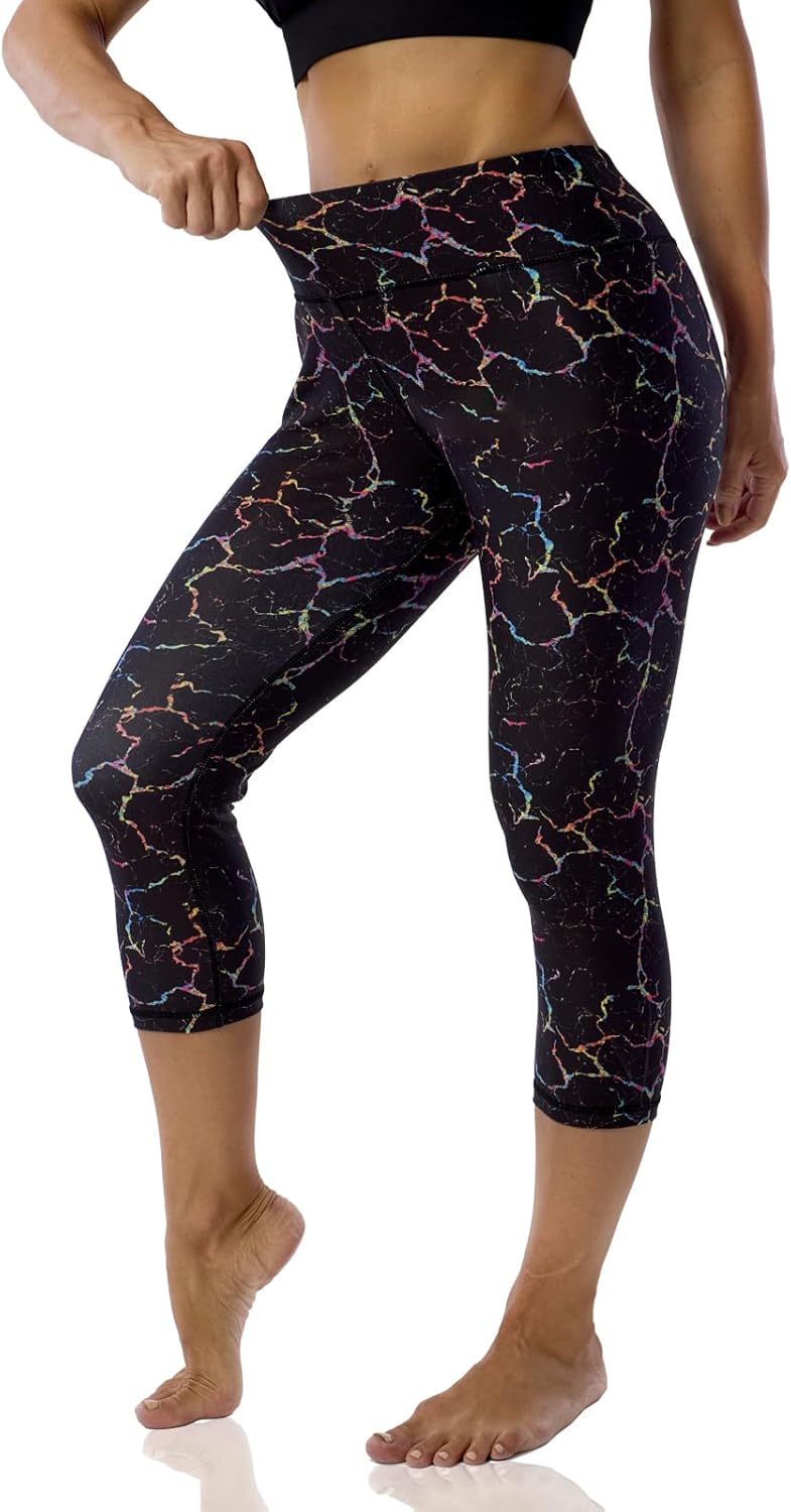 Printed Leggings for Women Patterned Capri Leggings for Women Biker Short Women Plus Size Yoga Pants Women