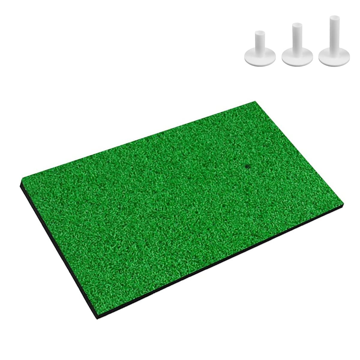 Scott Edward Golf Hitting Mat Tee Turf, Rough and Fairway Multiple Versions Portable Golf Training Mat Practice Training Mat for Indoor and Outdoor with 3Pcs Rubber Tees