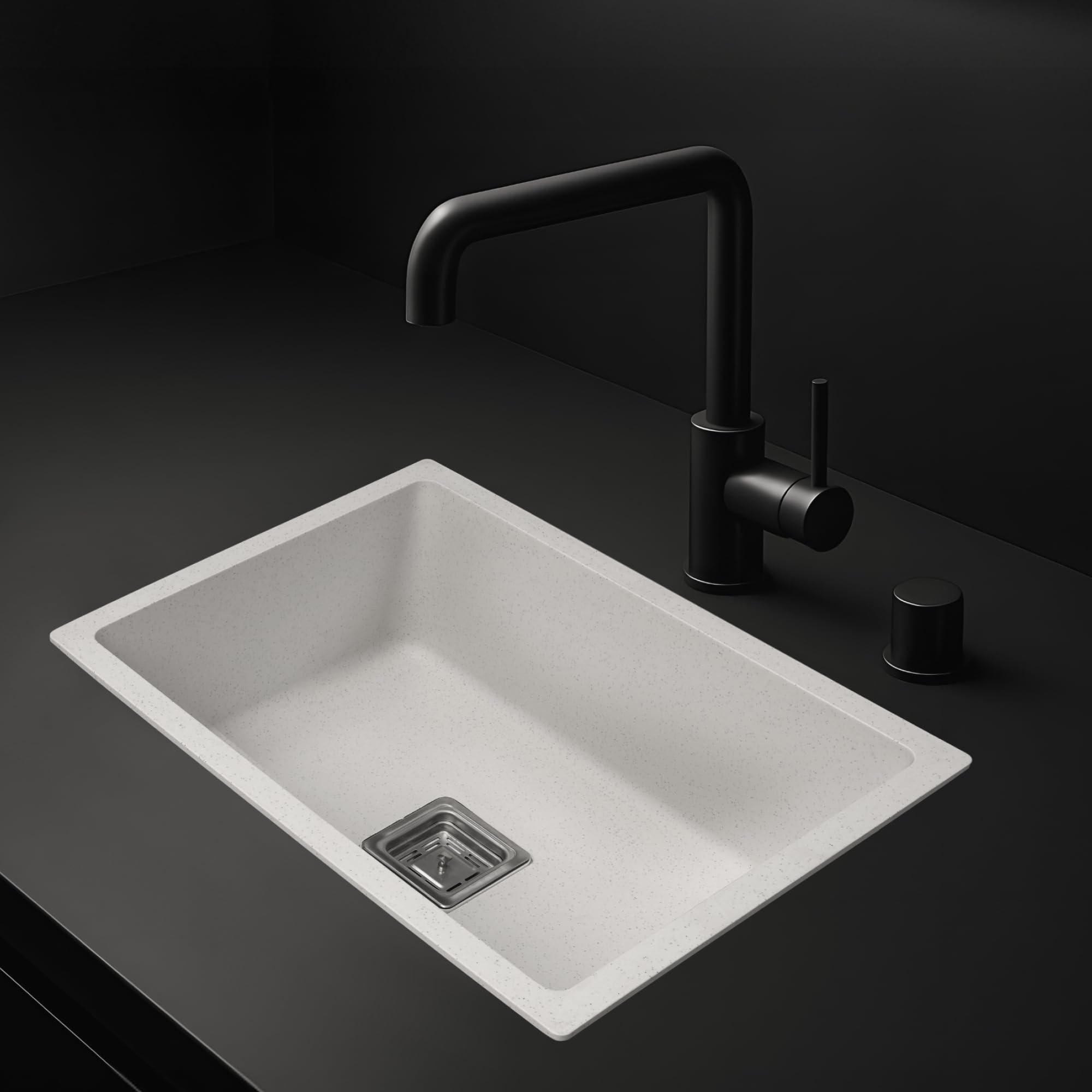 Benelave by Hindware BLACP91003 Quartz Sink 24x18 for Kitchen | Single Bowl | Star Dust Color | Better Sound Absorption for Quiter Use | 7-year Manufacturer Warranty-image-18