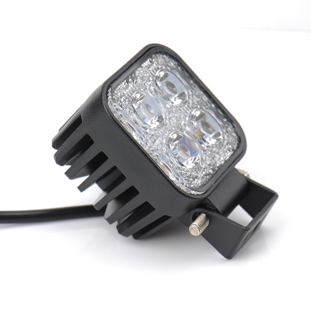 2 fari LED da 12 W, per fuoristrada, 12 V, 24 V, per trattore, escavatore, SUV, impermeabili, IP67