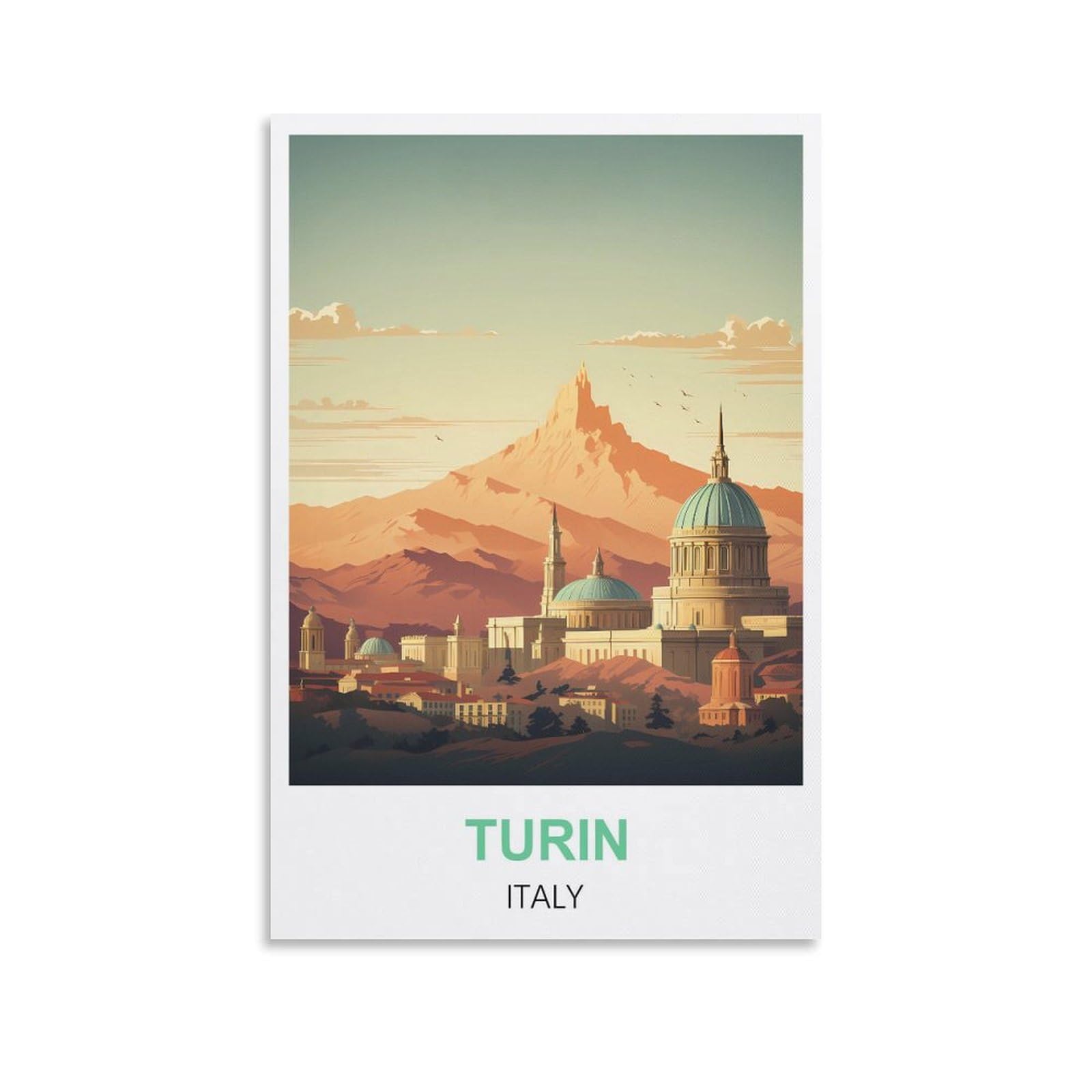 EZMLFA DIY 5D Diamond Painting Kits for Adults,Turin Italy DIY Diamond Art Kits Gem Painting Crafts for Home Wall Decor 30x40cm