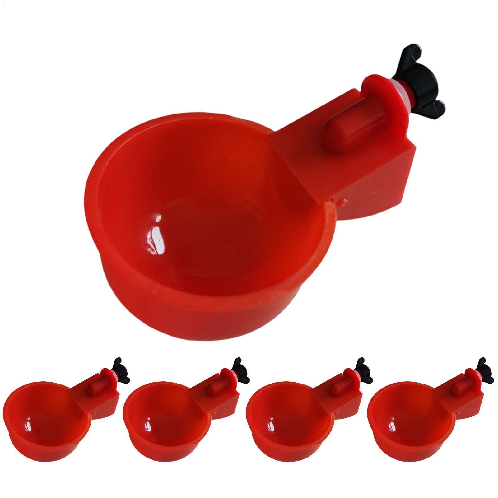 Coppe per abbeveratoio per pollame, uccelli, a lunga durata, accessorio per l'alimentazione di uccelli, quaglie, piccioni, pollo, galline, uso domestico