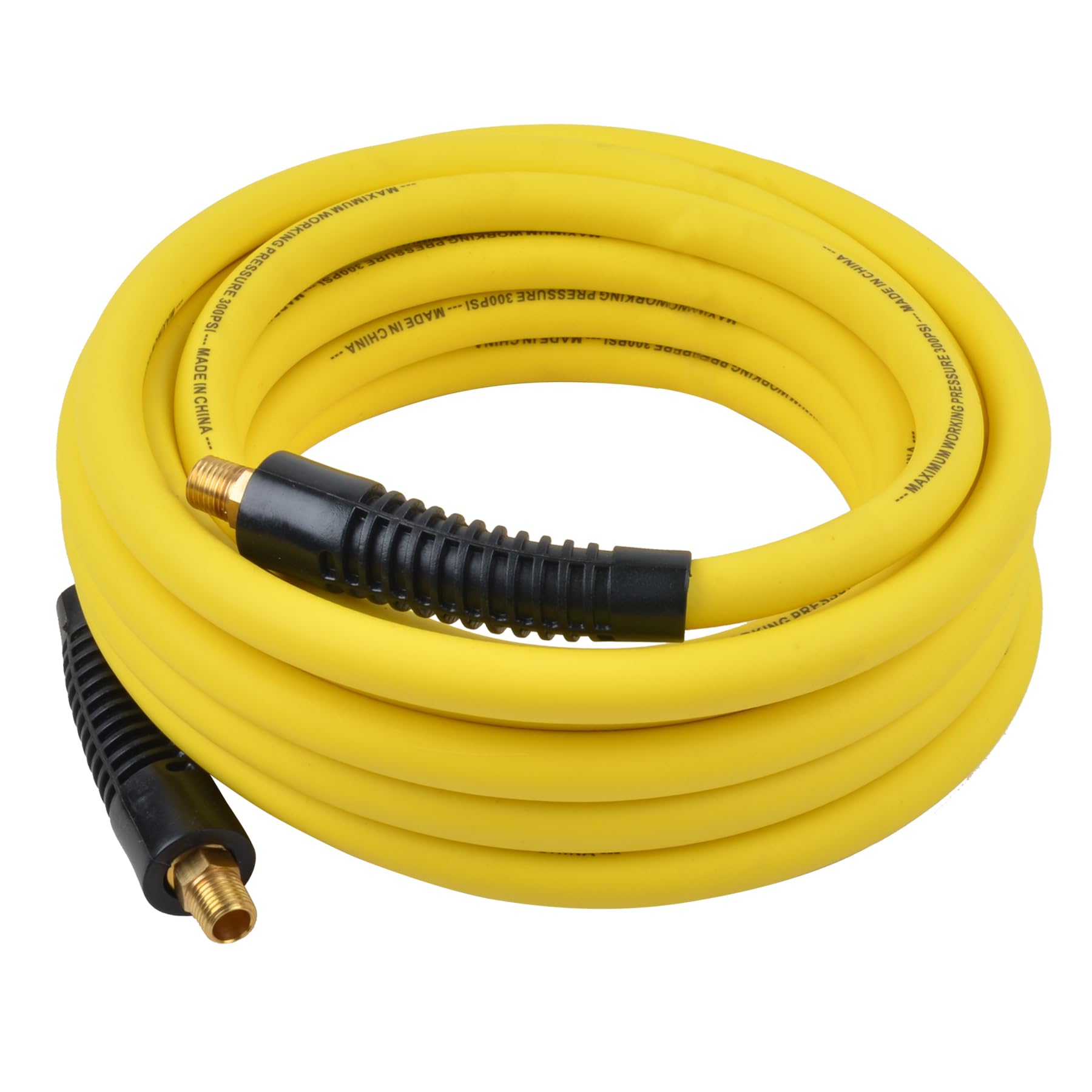 CRAFTSMAN - Manguera de aire híbrida de polietileno de 0,9 cm x 7,6 m, 300 psi, ligera, resistente a las arrugas con limitadores de curvatura