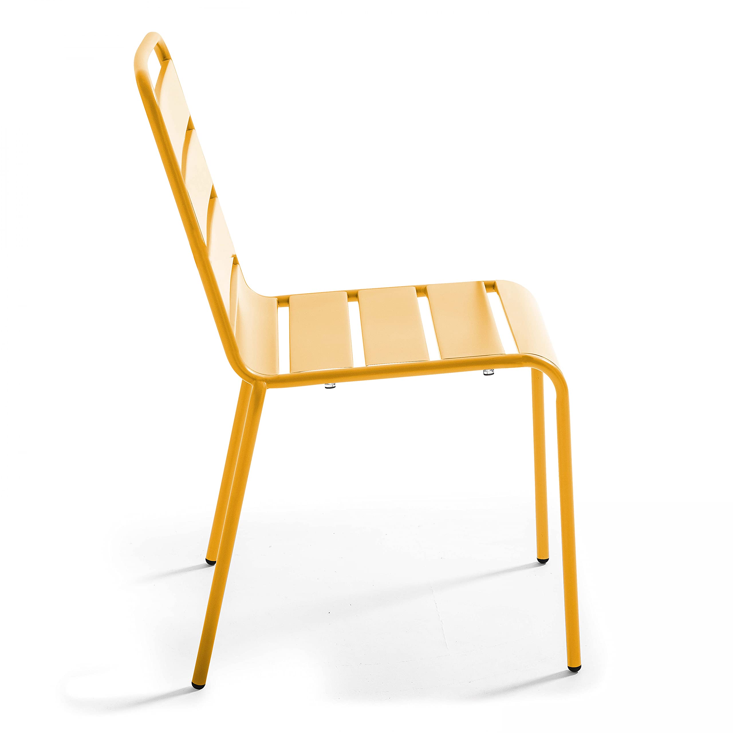 Oviala Chaise de Jardin en métal Jaune - Palavas