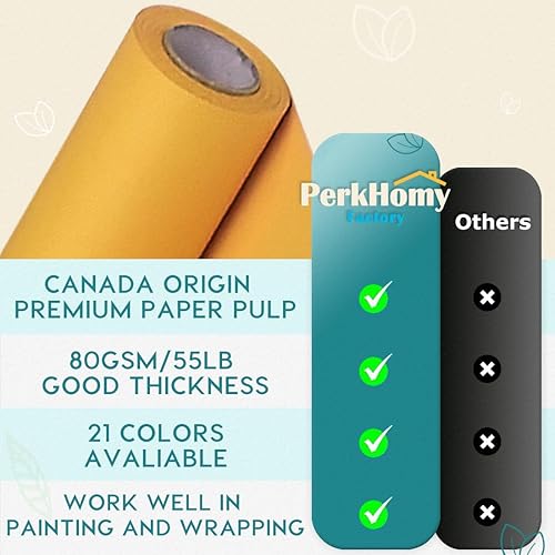 Vista 21 de PerkHomy - Rollo de papel kraft negro de 36 x 1.440 pulgadas (120 pies) para tablón de anuncios, papel artístico, cubierta de mesa, manualidades