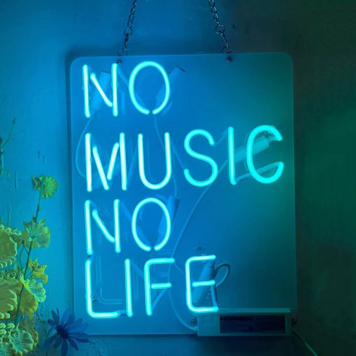 Amazon | ネオンサイン『NO MUSIC NO LIFE』NEON LIGHT SIGN ネオン管  