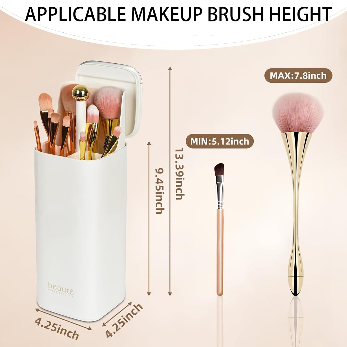 ACSTORi Makeup Brush Holder with Lid - Image 3