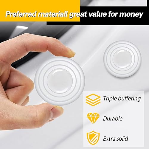 Miniatura 4 de Flygun 20 juntas de absorción de impactos para puerta de automóvil, amortiguador de cierre de puerta de 1.18 pulgadas y almohadilla de silicona