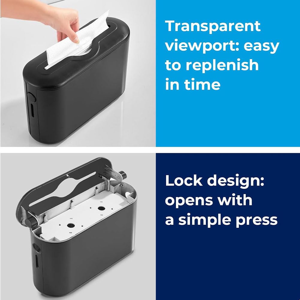 Tischspender for Multifold Papierhandtücher, Papierhandtuchspender for die Arbeitsplatte, Tisch-Papierhandtuchspender for Falthandtücher zur Einzelblattentnahme, kompakte Form