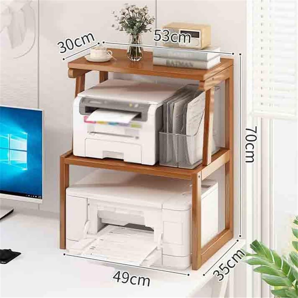 Stampante Piedistallo Rack di stoccaggio for ufficio multifunzionale Supporto for fotocopiatrice for stampante multistrato domestico(Bruin)