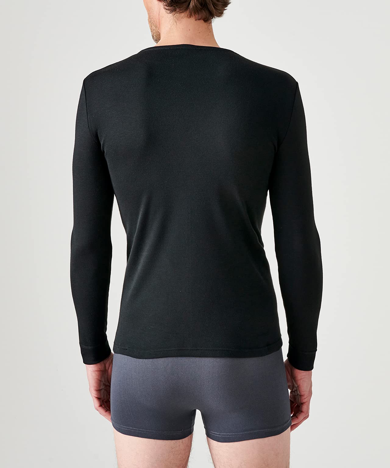 Damart - T-shirt pour Homme Col Rond, Manches Longues - Certifié OEKO-TEX - Maille Interlock Thermolactyl - Degré de Chaleur 3