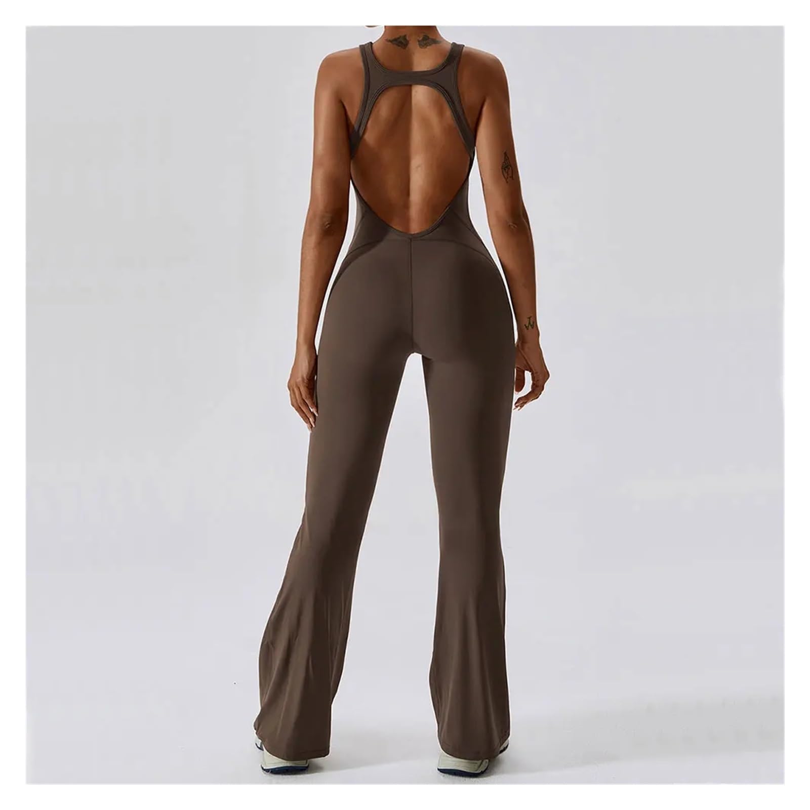 Mono de yoga sin espalda Mono De Yoga Sólido, Conjunto Fitness, Ropa Entrenamiento For Mujer, Deportiva, Levantamiento Glúteos Para Entrenamiento