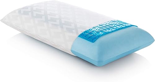 Z Gel almohada de espuma viscoelástica con funda de terciopelo extraíble, Memory Foam, Mid Loft, King