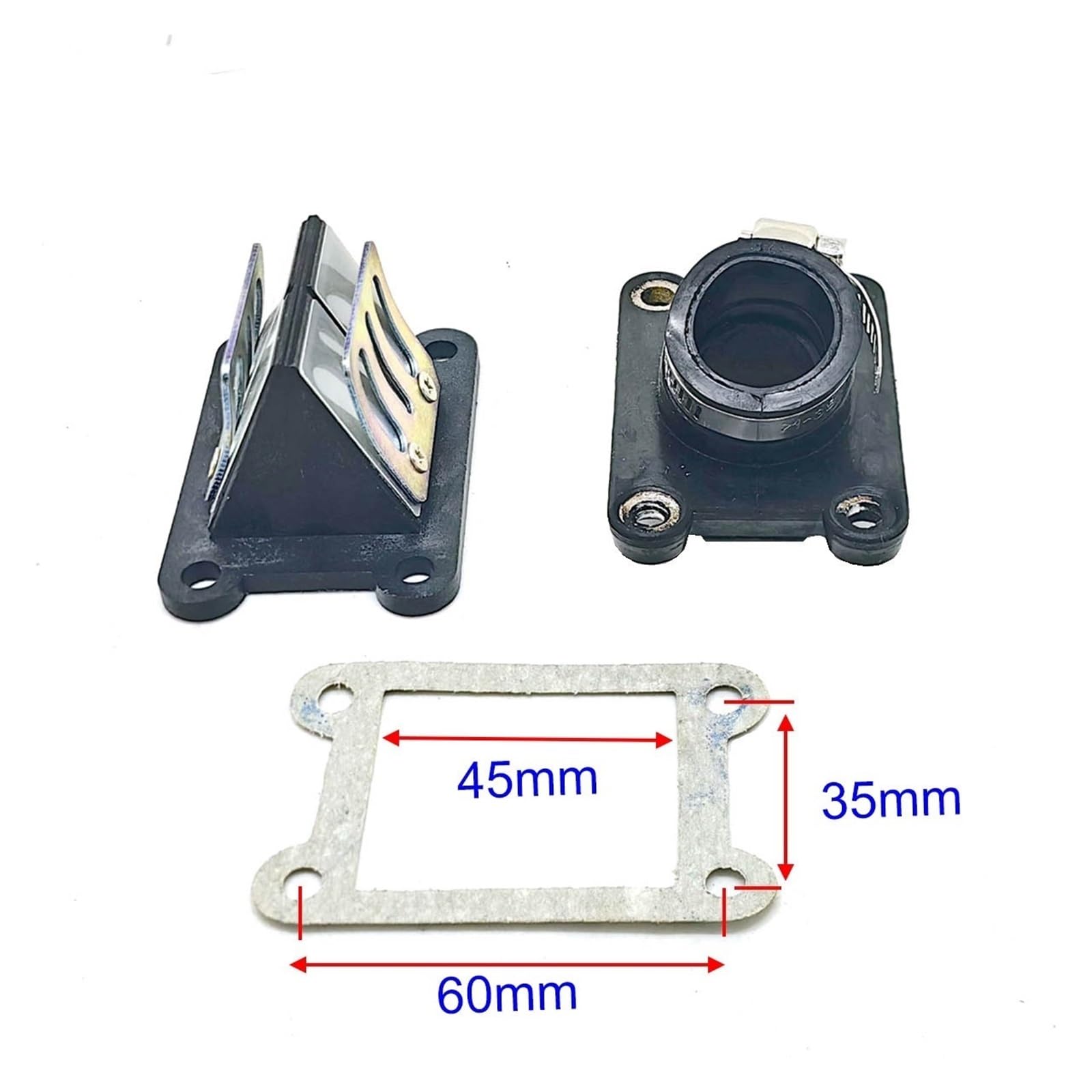 Collecteur D'admission Refroidi À L'eau, 22mm, Valve Lames Pour Motos De Motocross Poche 50SX 50CC 2001 – 2008 CLAPET BOITE POUR