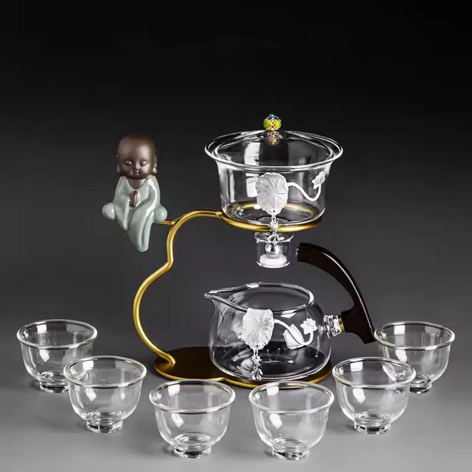 teekanne mit stövchen Matcha Tee Set Kungfu-Teeset, automatisches Teezubereitungsartefakt für den Haushalt(Color:6,Size:)