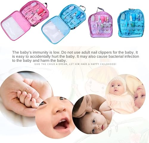 Miniatura 4 de Kit de cuidado de la salud y aseo del bebé, aspirador nasal para bebés, cortaúñas, juego de cepillo para el cabello, kit de limpieza diaria para