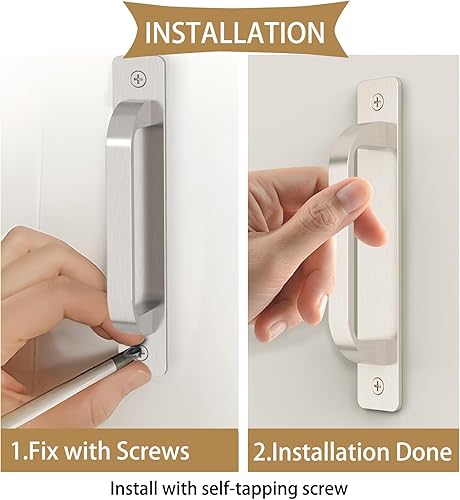 Miniatura 4 de Asidrama Paquete de 10 manijas de gabinete de cocina de níquel satinado cepillado de 5 pulgadas (5.039 in), tiradores de gabinete, accesorios de