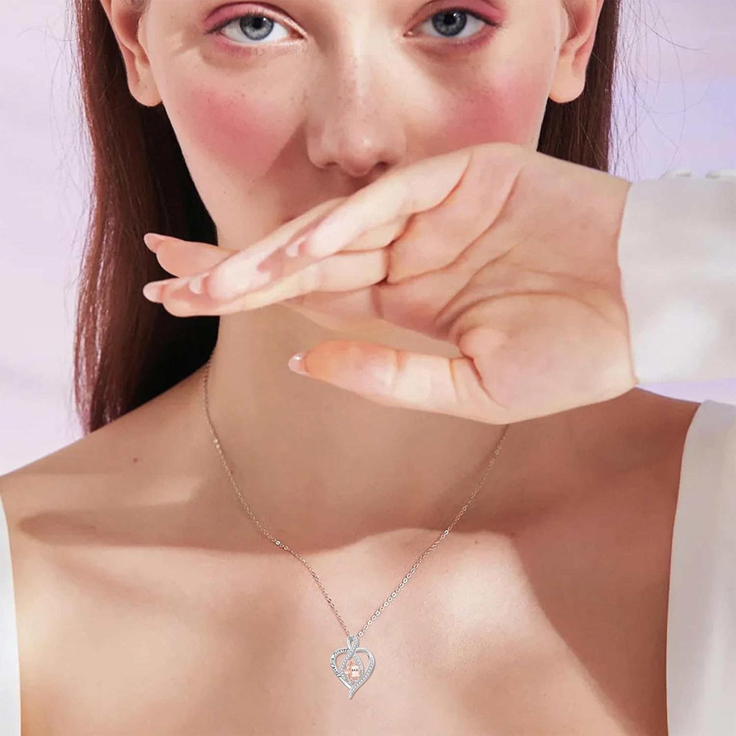 Family Tree of Life Necklace 925 Sterling Silver Moonstone Father/Mom Tree of Life Pendant Jewelry Birthday Christmas for Women Wife Grandma - Image 2