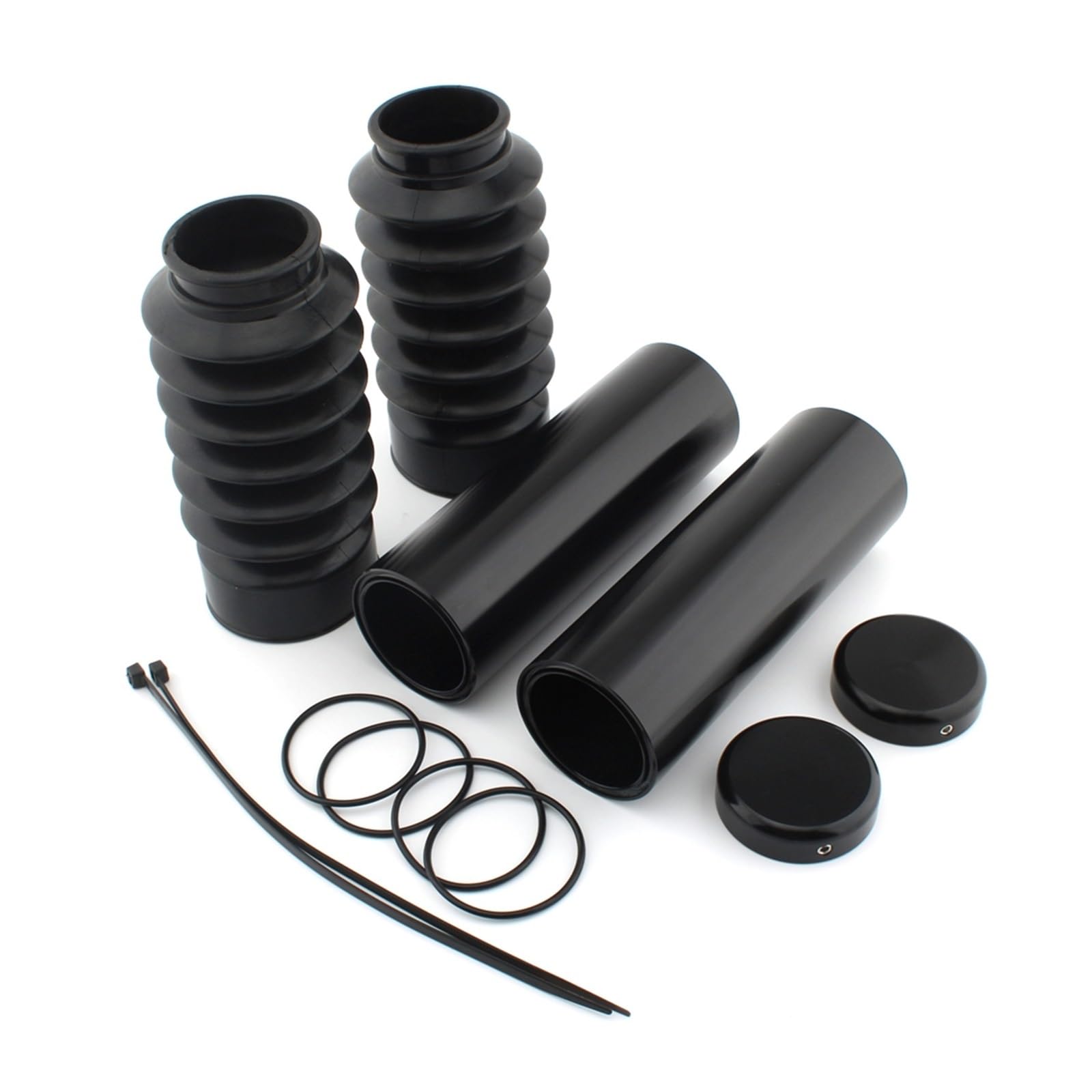Adatto Per Harley Davidson Dyna 2006-2017 Coperture Forcella Superiore E Inferiore SOFFIETTI FORCELLA IN GOMMA