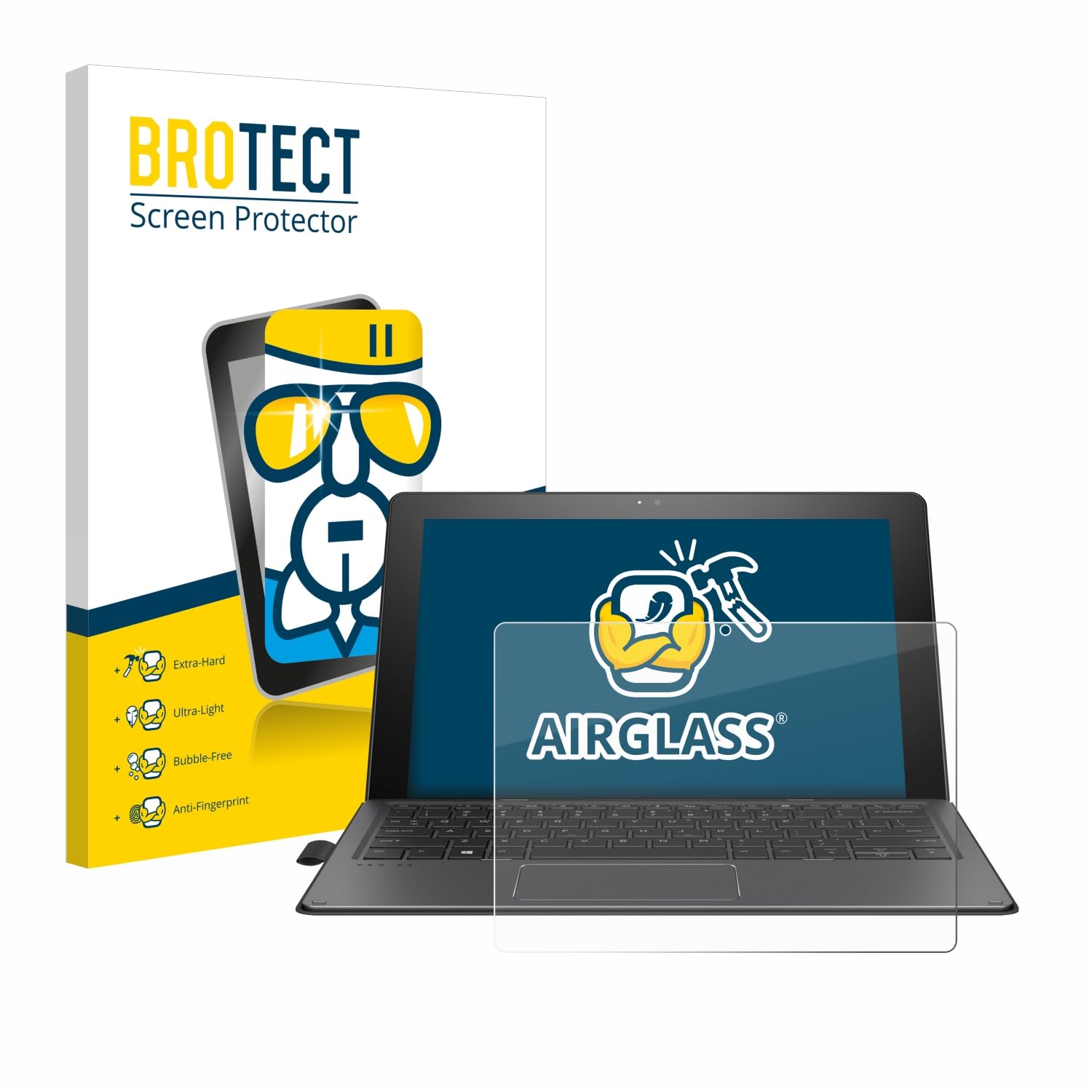 Brotect AirGlass Matte Protezione Schermo Opaca Per HP Pro X2 612 G2 | Anti-Riflesso 9H