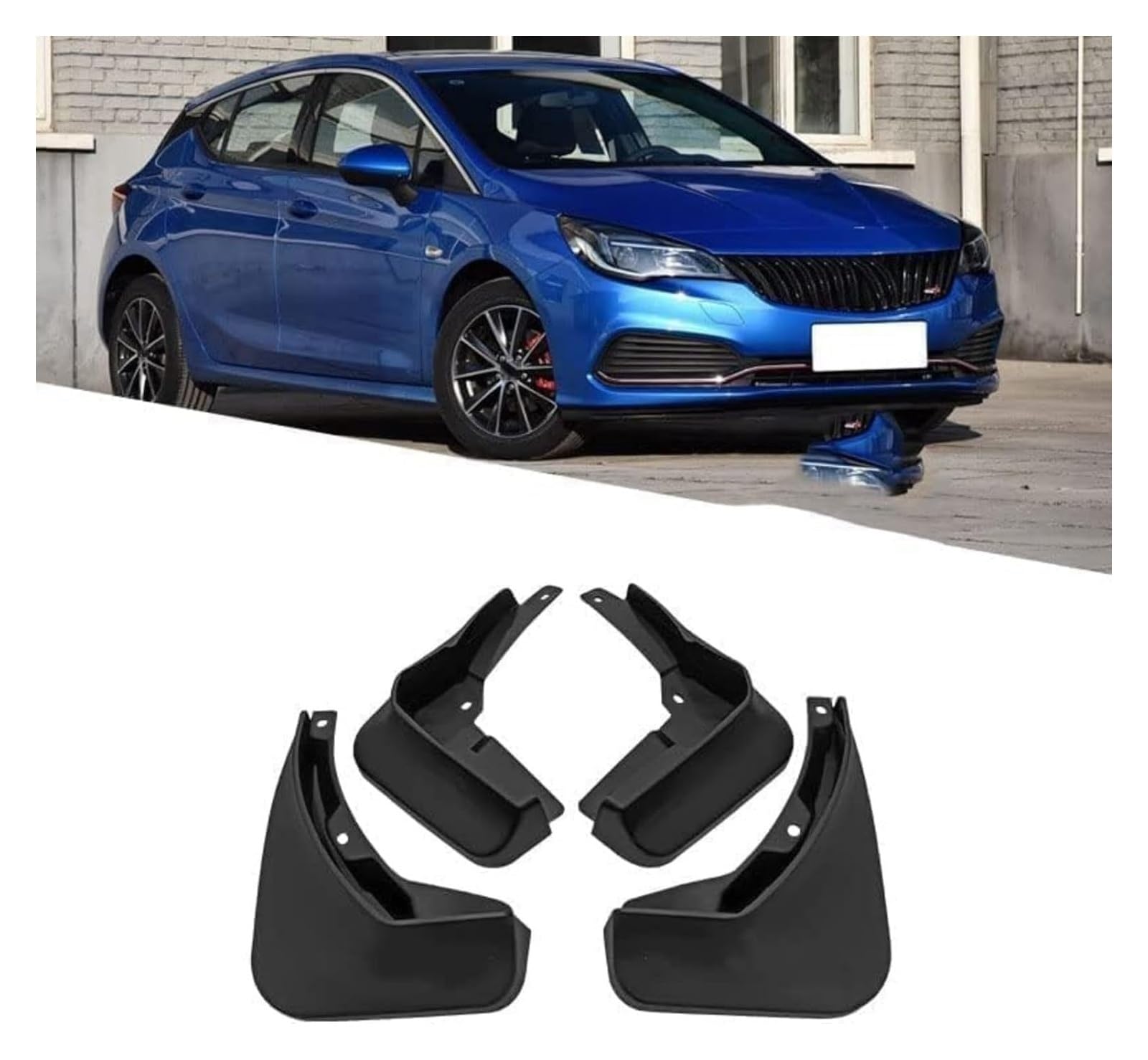 Garde-boue voiture Astra K GSI OPC protections bavettes avant arrière 2016-2019 - 7