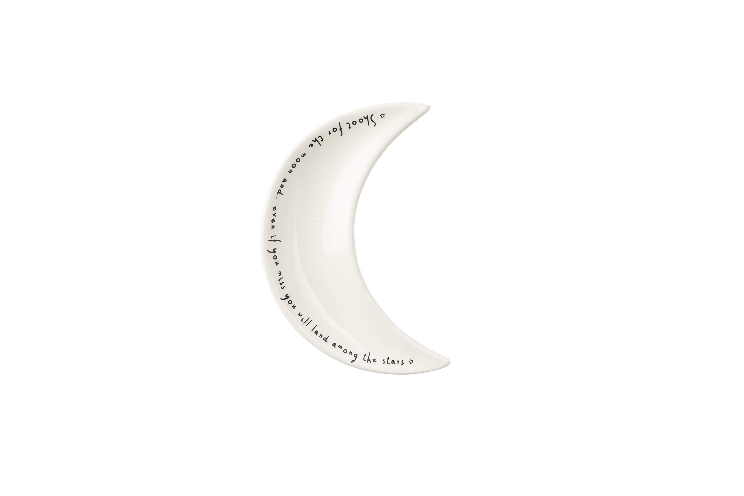 Sent & Meant by CGB Giftware Moon Ring Dish | from Range | Jewellery Dish | Ring Dish | Keepsakes | Special Things | GB04138, Ceramic