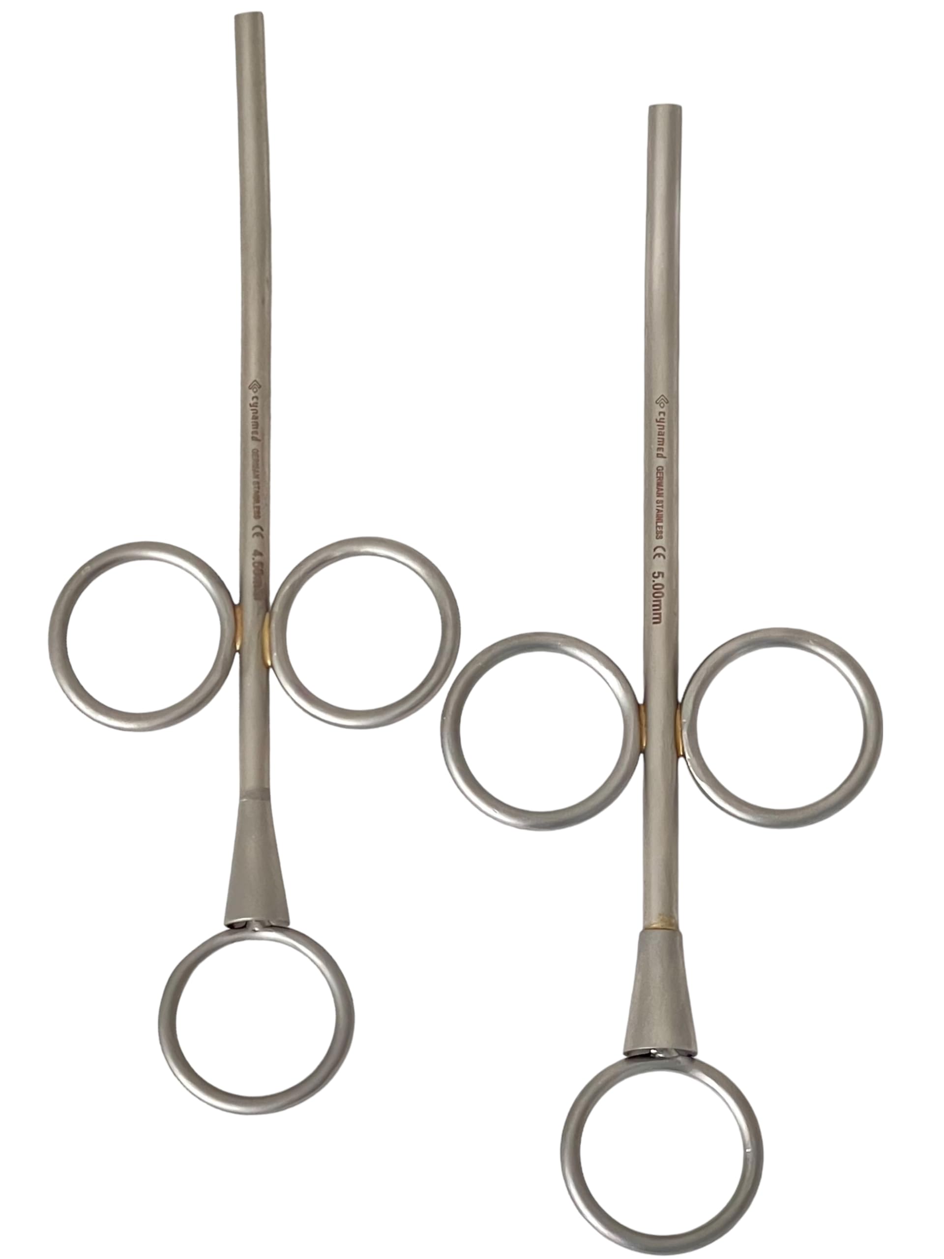 1 Pack of 2 Each - Artlab-Bone Graft Implant Syringe 4.5mm+5mm - 3 Rings - German Stainless Steel CE - Premium Implant Instruments (4.5mm + 5mm, 2)