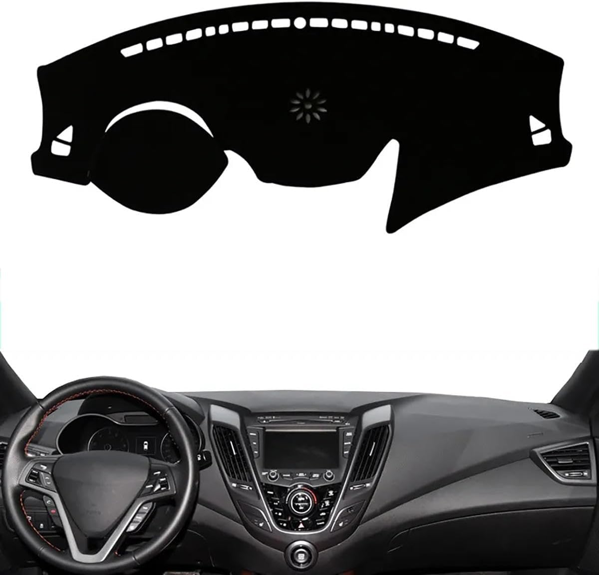 ZhangXD Car Dashboard Cover for Hyundai Veloster 2012–2017