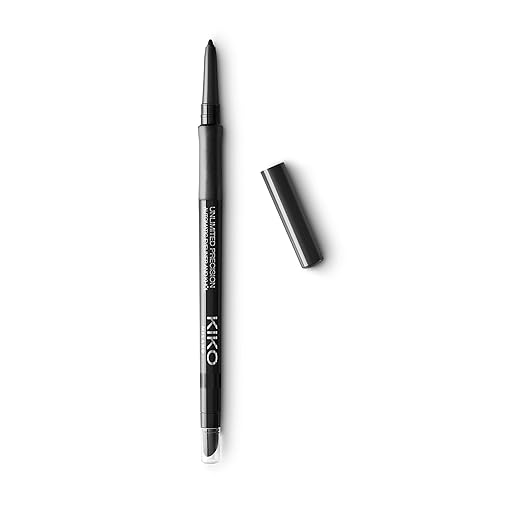 KIKO MILANO, Unlimited Precision Automatic Eyeliner & Khol, Lápis de Olho Retrátil, Cor 16 Black