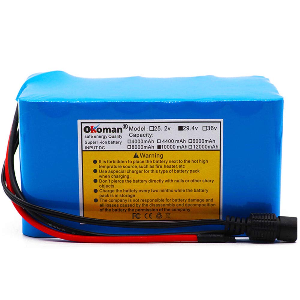 Akumulator litowy 29,4 V 10 Ah rower elektryczny akumulator litowo-jonowy 18650 z BMS + ładowarka