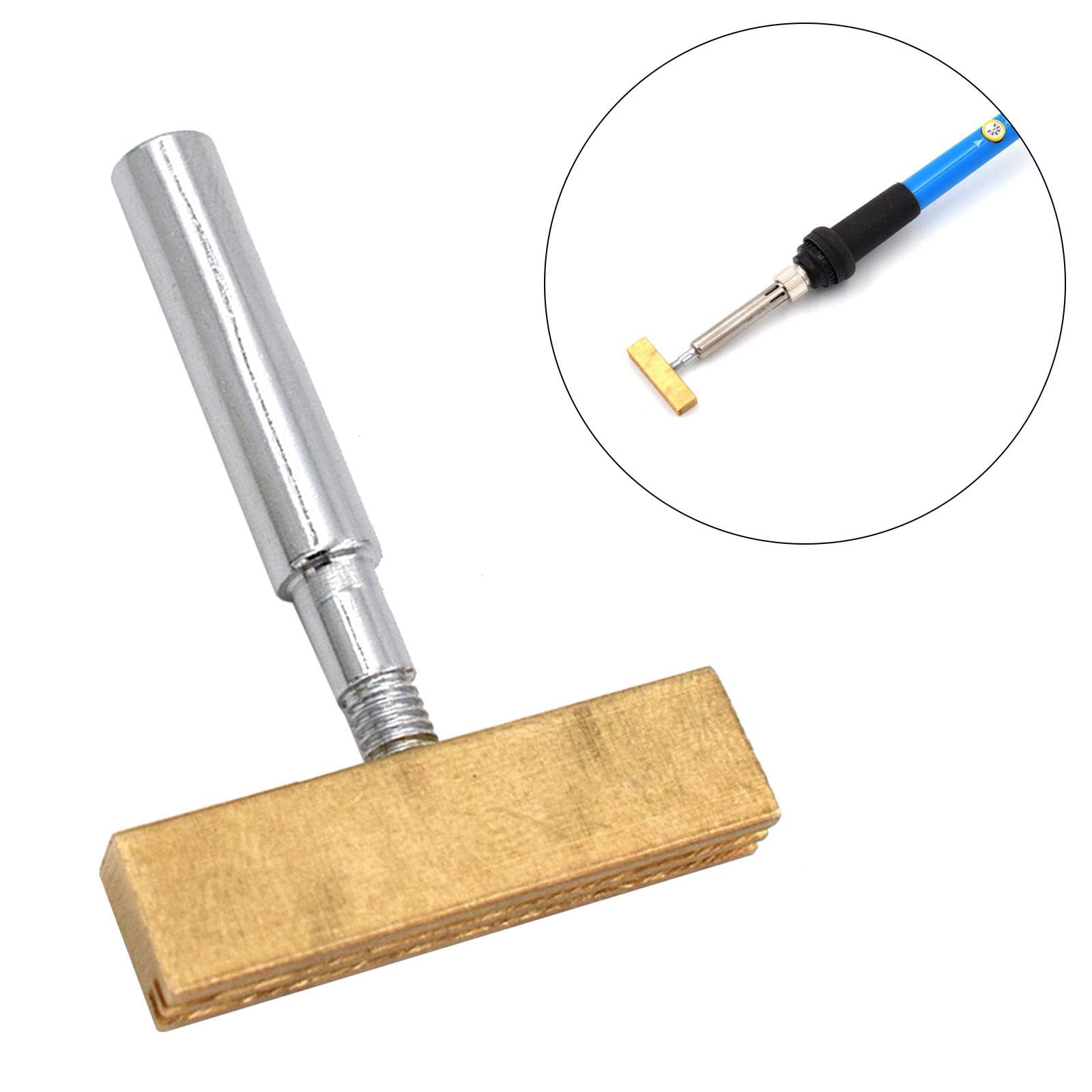 T Soldering Iron Tip Replacement Copper LCD Flex Cable Repair, Hot Press Head for Liquid Screen Strokes, Without Strip