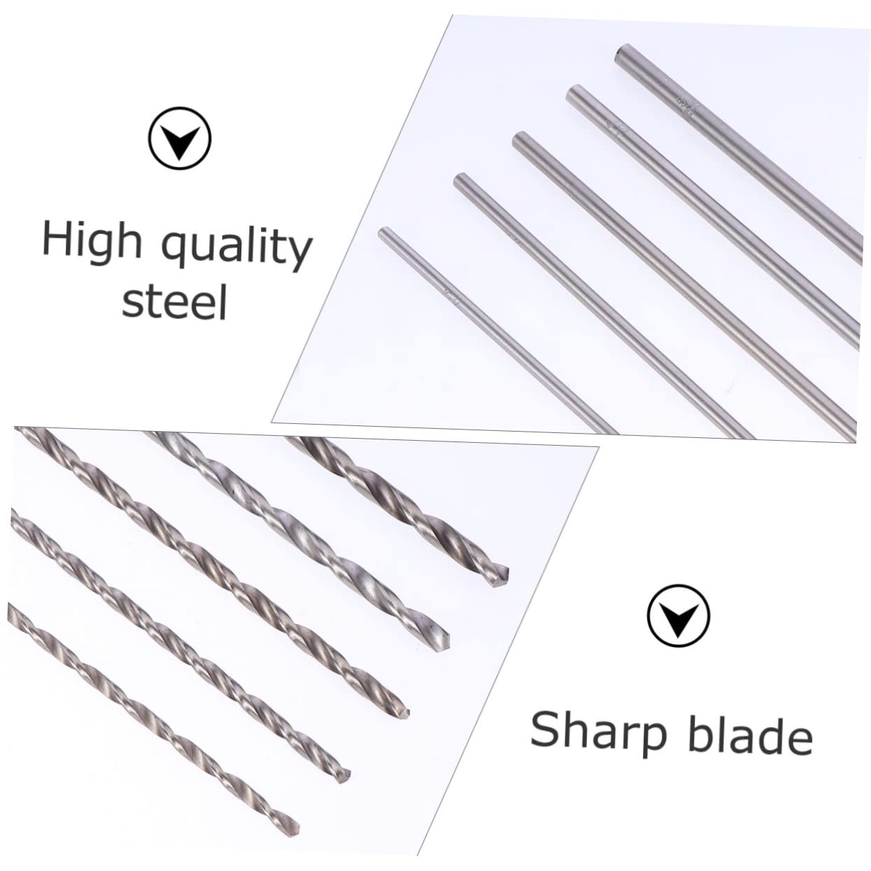 POPETPOP 10pcs Drilling Kit Extra Long Drill Bit Set Coating High Speed Tool Set for Metal