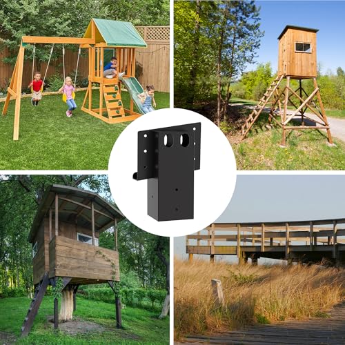 MIXXIDEA Deer Stand Brackets 4x4, Compound Angle Brackets, 4 Pack - image 7