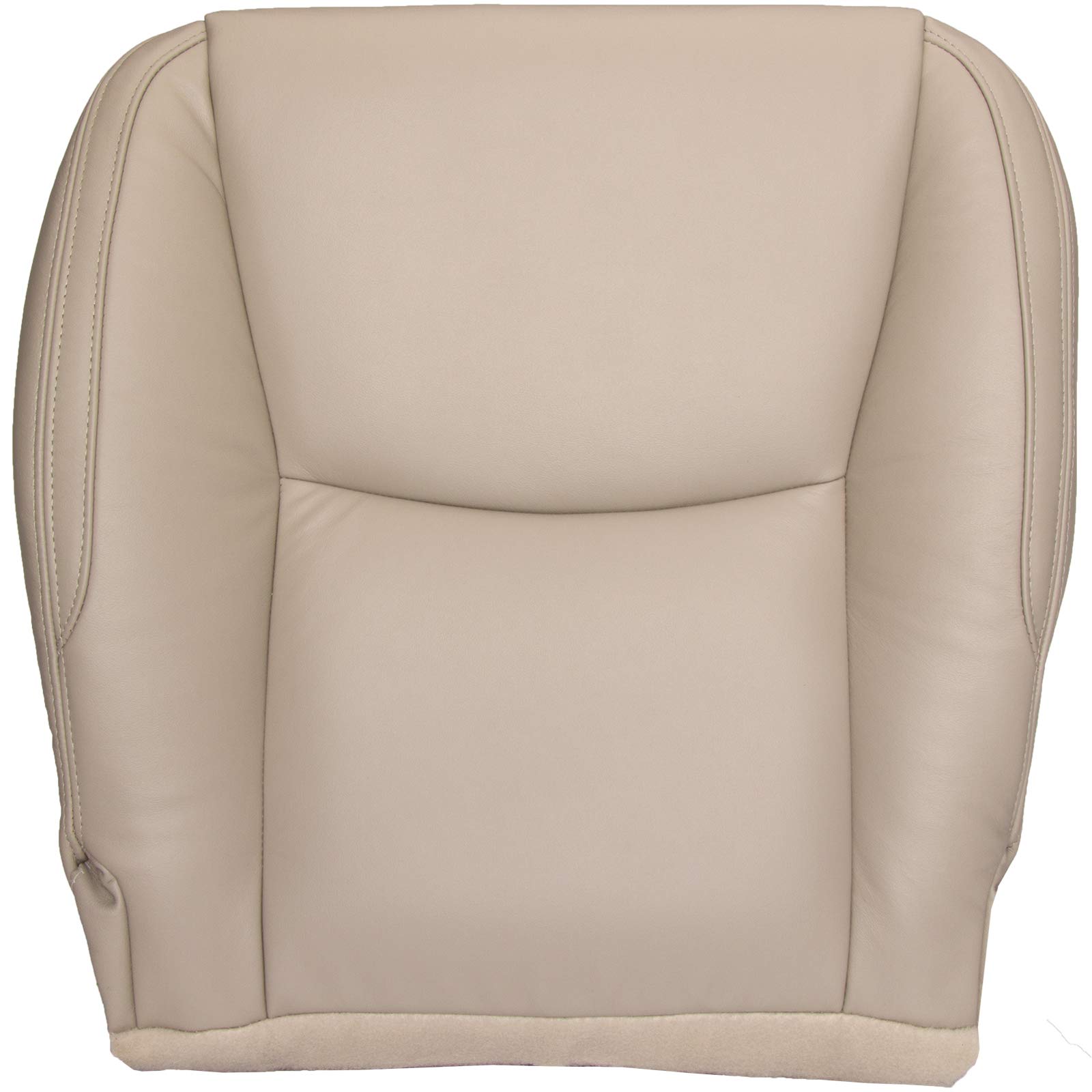 The Seat Shop Passenger Bottom Replacement Leather Seat Cover - Ivory Tan (Compatible with 2004-2009 GX 470)