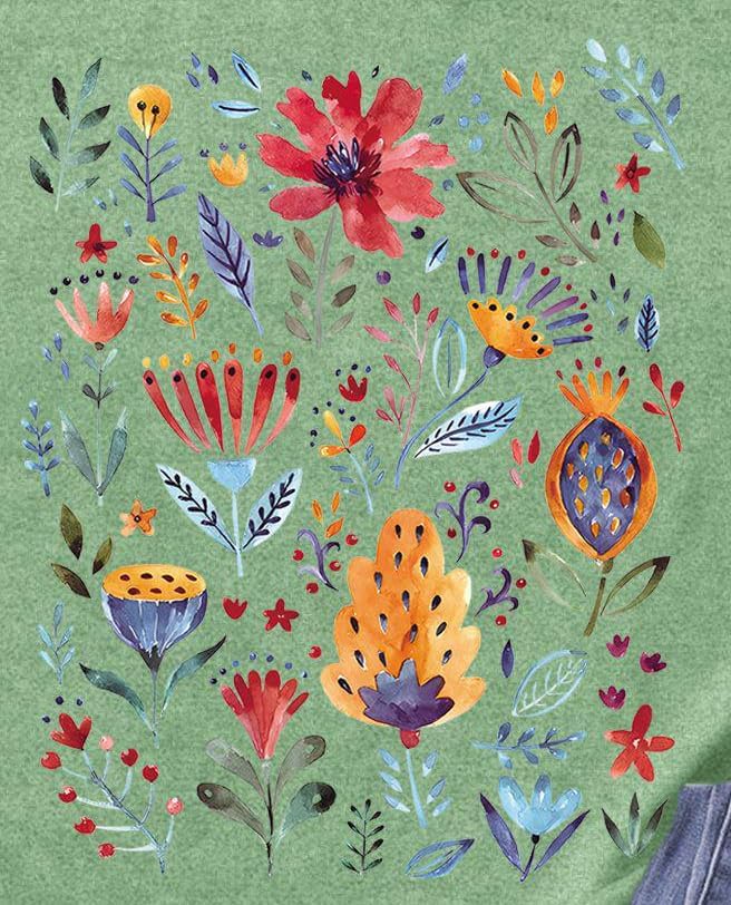 Wildflower Shirt for Women Floral Lover T-Shirt Wild Flowers Tee Tops - Image 5