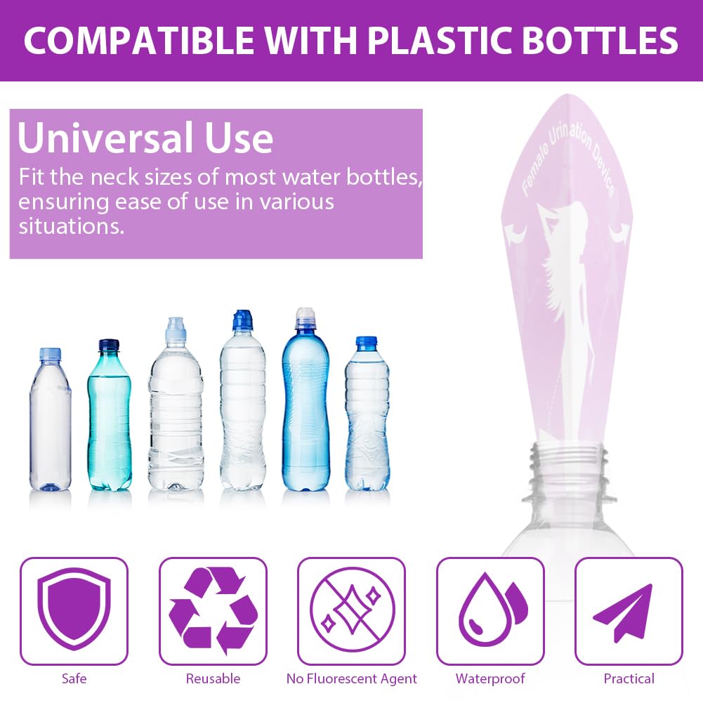 OFFCUP Urinoir Jetable Femme, Urinoir en Papier Pliable, Entonnoir pour Pipi Debout, Propre et Hygiénique Portable Urinoir Femme pour Camping Grossesse Voyage Randonnée Longs Trajets