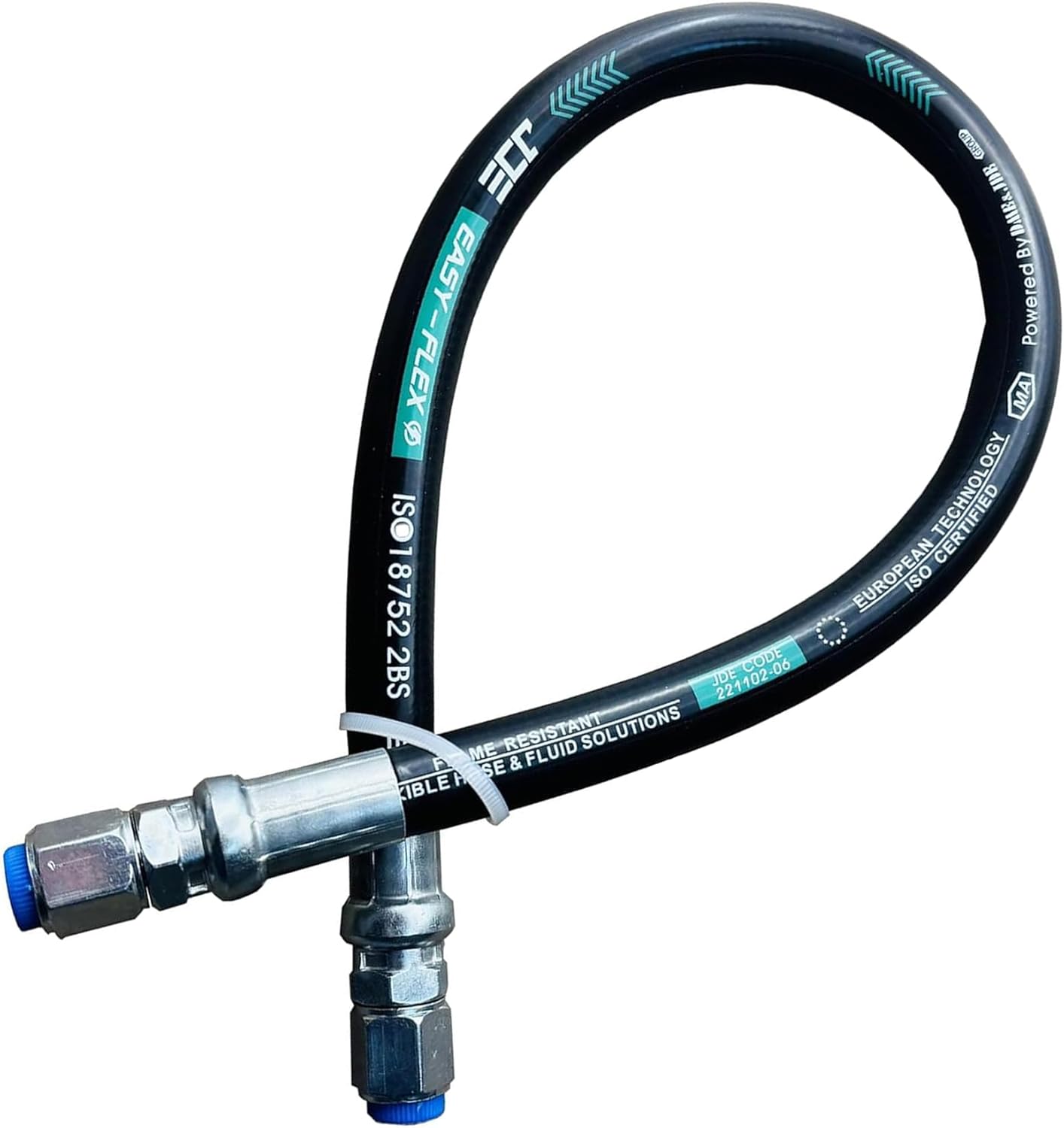 XFPC 26711-06-06-72 Hydraulic Hose Swivel Assembly,3/8" Hose, Female JIC X Female JIC, 72" Length,4785 PSI