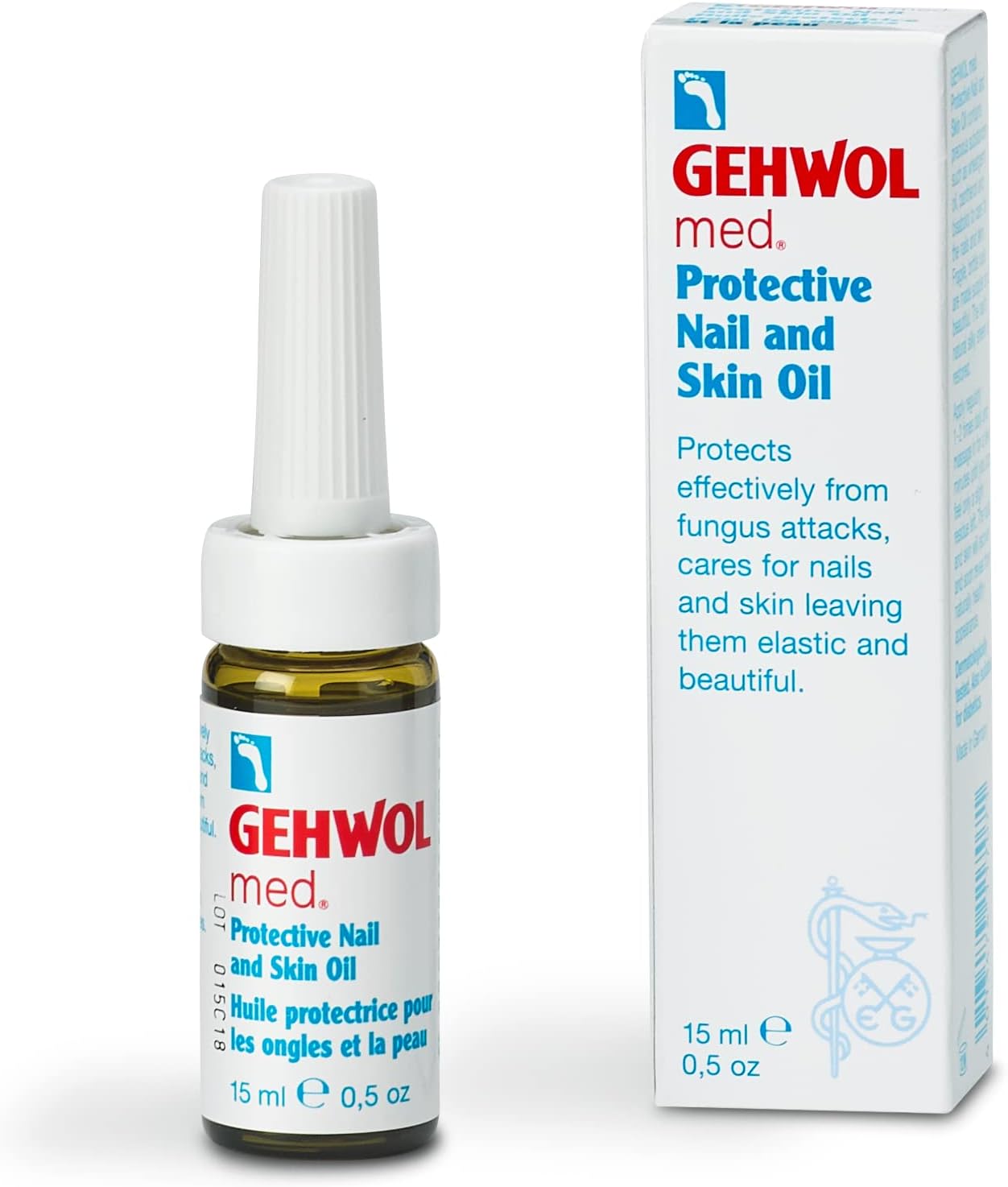 Med Protective Nail & Skin Oil By Gehwol for Unisex , 15 ml/0.5 oz