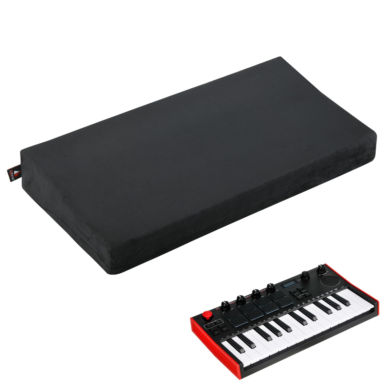 TXEsign Stretch Dust Cover Compatible with Akai Professional MPK Mini MK3 and MPK Mini Play MK3 Keyboard Controller, Spandex Fleece Dust Sleeve Soft Protective Cover with Elastic Band
