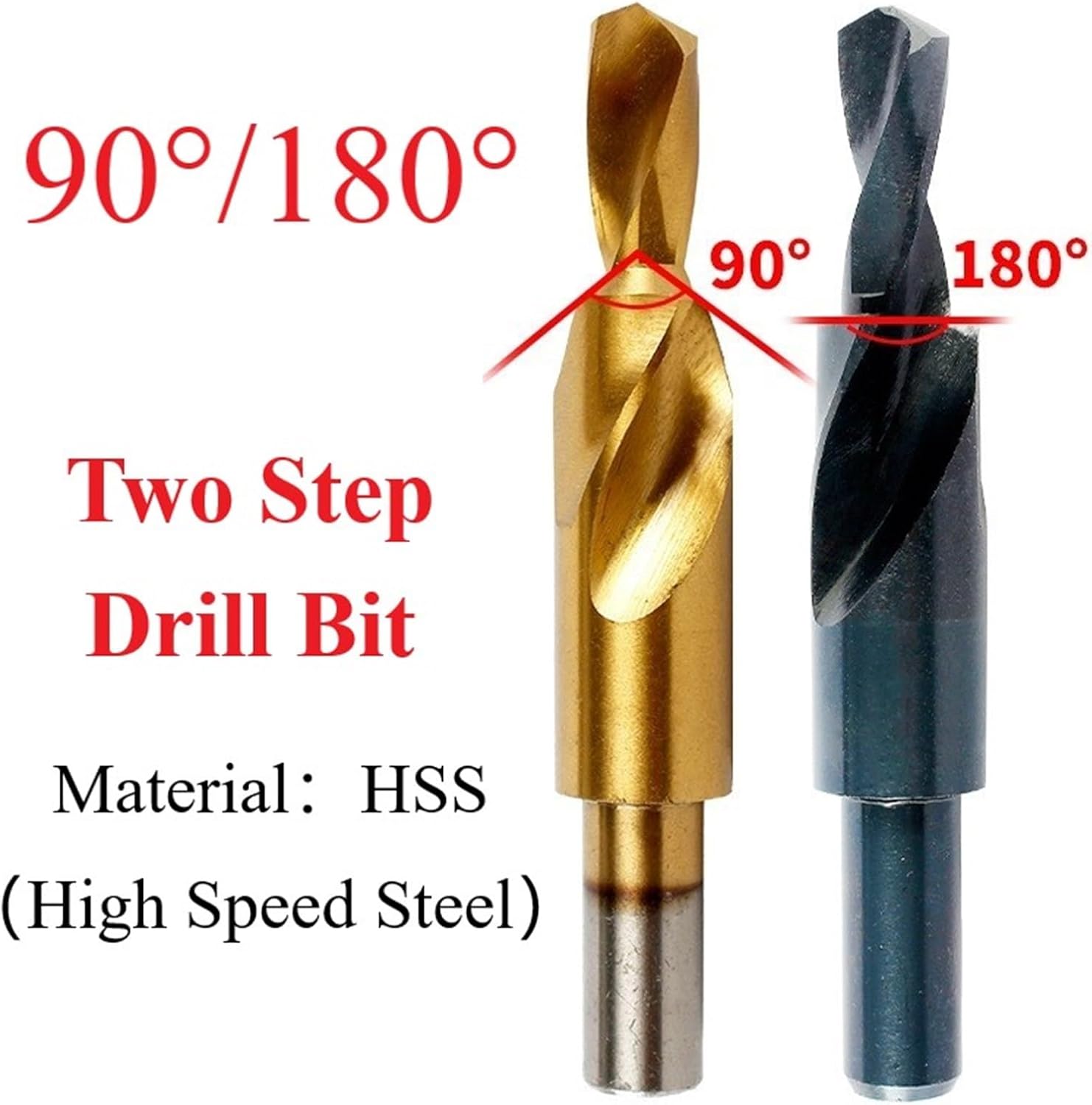 M10-11x17.5-90°高速度鋼二段ステップドリルビット木工用、一体窒化処理、ストレートおよび丸ハンドルツール Amazon.co.jp:  XIZONLIN の高速鋼鉄ステップ円錐形のドリル ビット-チタニウムの上塗を施してある、オールインワンの高速鋼鉄ステップ・ドリル ビット セット  ...
