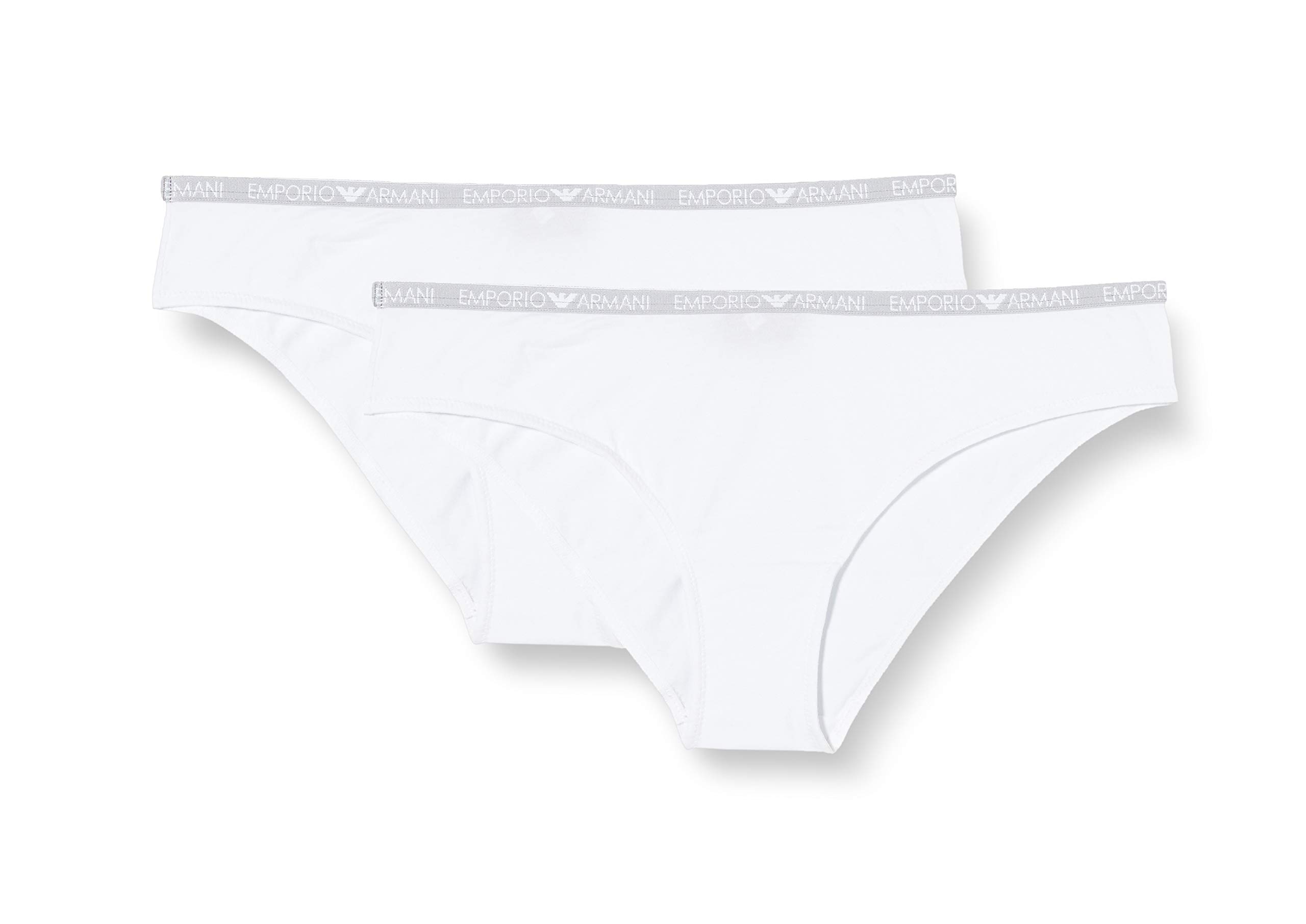 Emporio Armani Women's Iconic Cotton Underwear, Bianco, L