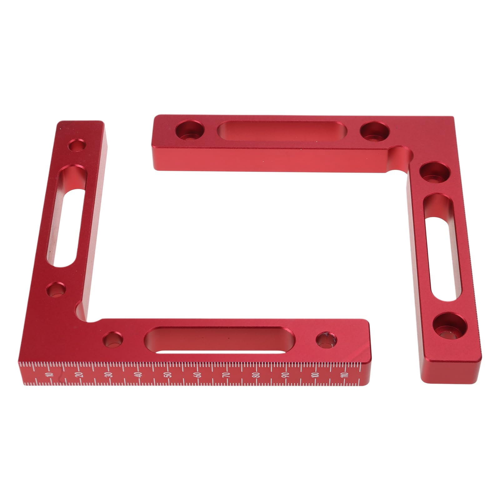 Escuadra de posicionamiento de aluminio para carpintería con regla en forma de L 7