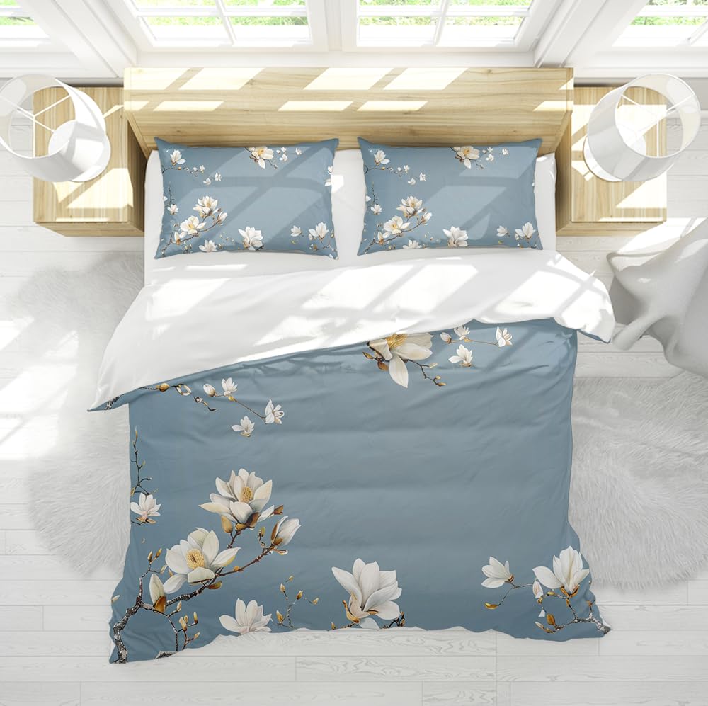 Housse de couette respirante en microfribre à liens d'angle