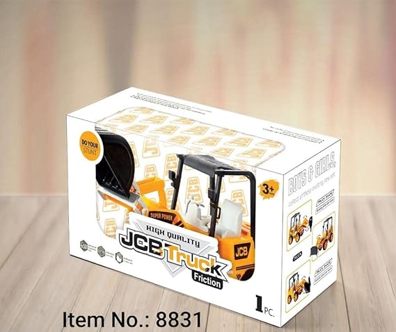 Jiada Friction Powered Forklift Truck Toy Light and Music | 1: 16 Scale ABS Material