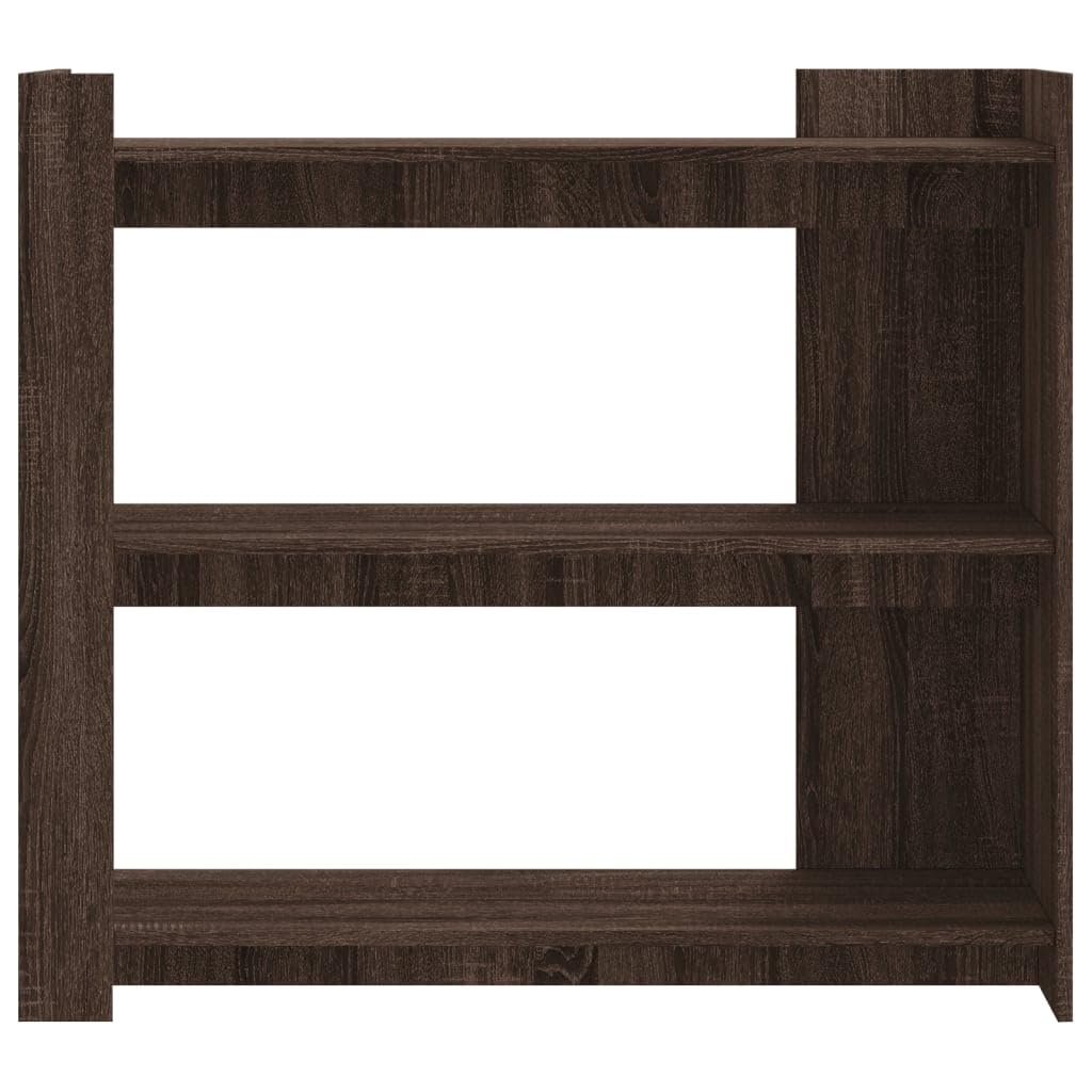 Mesa consola marrón efecto roble 100 x 35 x 90 cm mesa auxiliar clásica de madera estrecha con estantes para salón, pasillo y entrada